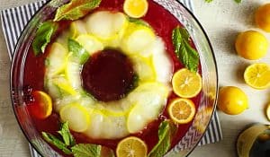 NYE Champagne Punch With An Ice Ring Recipe