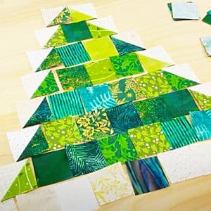 Last-Minute Patchwork Christmas Tree With Free Pattern