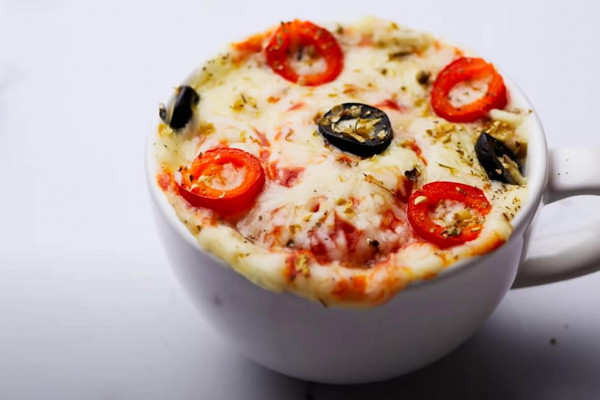 1-Minute Mug Pizza Recipe - Mug Recipes - Pizza Recipes