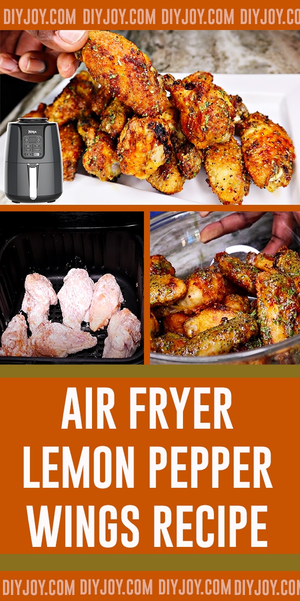 Air Fryer Lemon Pepper Wings Recipe - Air Fryer Recipes - Lemon Pepper Wings