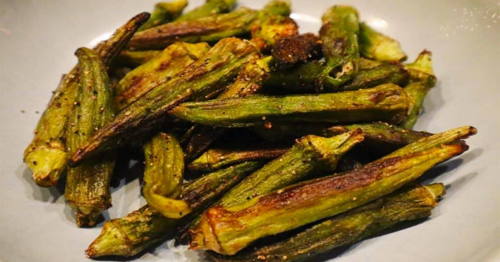 Air Fryer Okra Recipe - Air Fryer Recipes - Lemon Pepper Okra Recipes