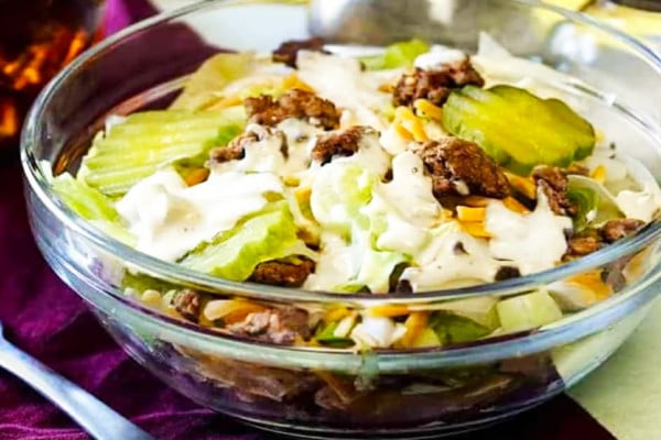 Big Mac Salad Recipe - Big Mac Recipes - Keto Salad Recipes - Keto Recipes