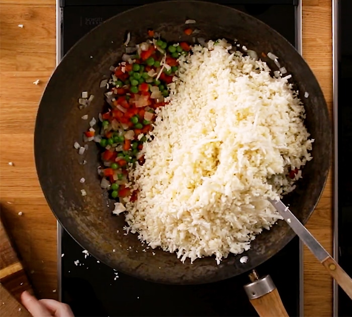 How To Make Cauliflower Fried Rice - Easy Keto Friendly Rice -Healthy Rice Recipes