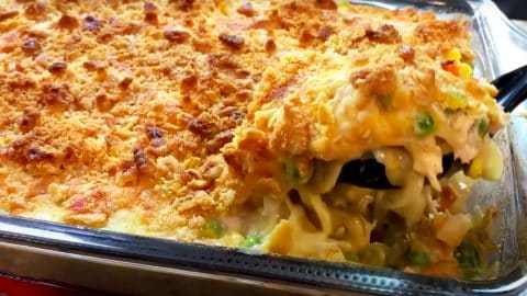 Cheesy Chicken Noodle Soup Casserole Recipe | DIY Joy Projects and Crafts Ideas