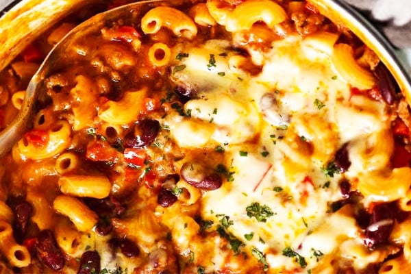 Chili Mac and Cheese Recipe - Chili Recipes - Cheesy Mac Recipes