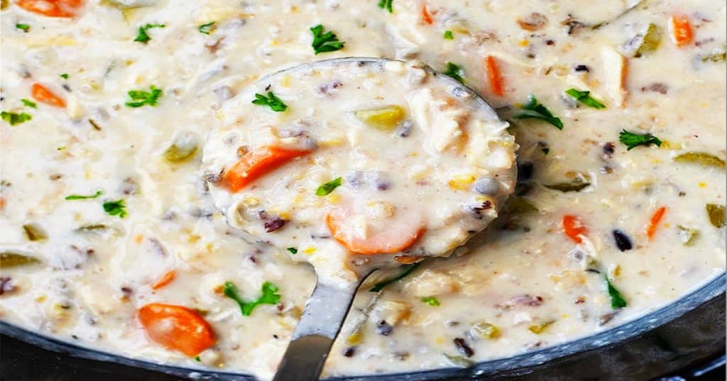 Crockpot Chicken Wild Rice Soup - Crockpot Recipes - Soup Recipes