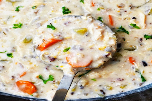 Crockpot Chicken Wild Rice Soup - Crockpot Recipes - Soup Recipes