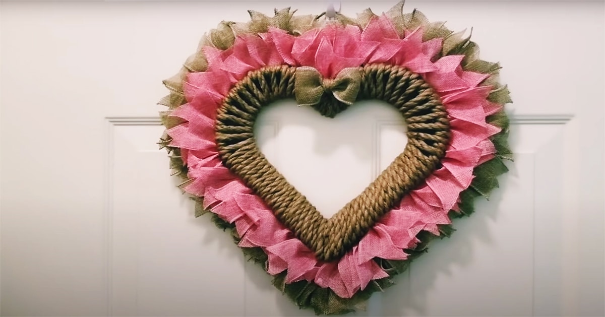 Homemade Heart Wreaths 