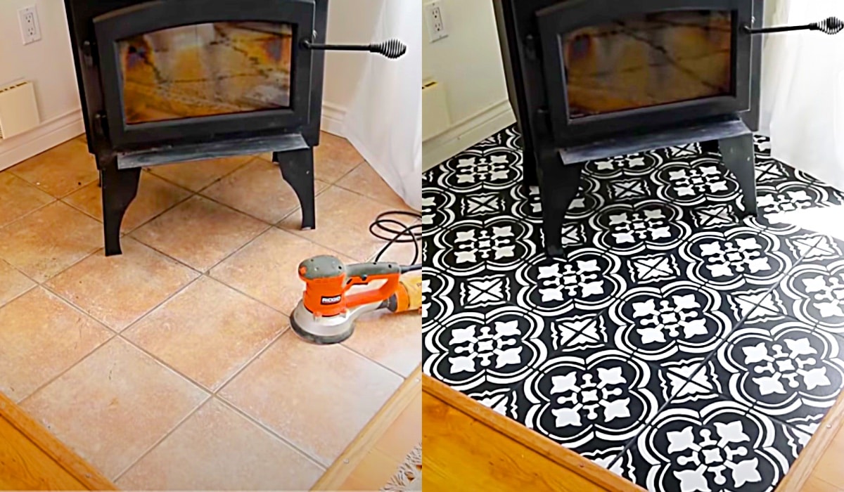 How To Paint Floors Using A Stencil | DIY Joy Projects and Crafts Ideas