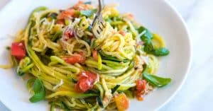 Guilt-Free Garlic Parmesan Zucchini Noodles Recipe