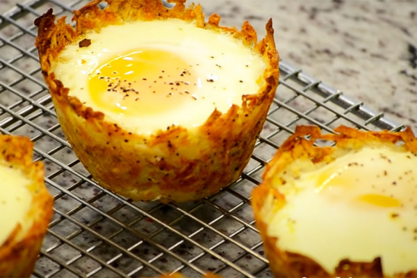 Hash Brown Breakfast Cups Recipe - Hash Brown Cup Recipes - hash brown Recipes