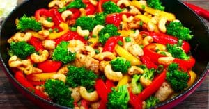 Healthy Cashew Chicken Stir Fry Recipe