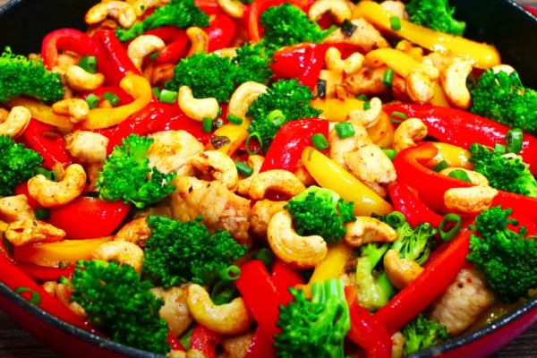 Healthy Cashew Chicken Stir Fry Recipe - Stir Fry Recipes - Cashew Chicken Recipes