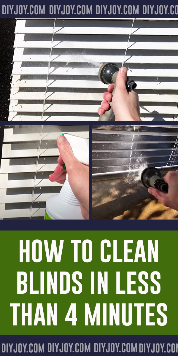How To Clean Blinds In Less Than 4 Minutes - DIY House Cleaning Tips and Tricks - Easy Cleaning Tips and DIY Hacks Pinterest