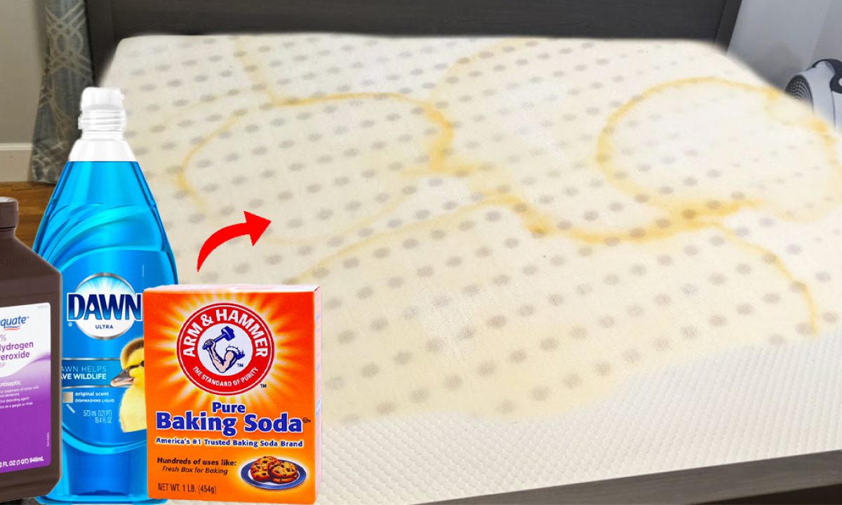 How to Clean Mattress? With Baking Soda + Hydrogen Peroxide