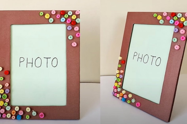 How To Make A Photo Frame Out Of Cardboard - DIY Photo Frame - DIY Cardboard Frame