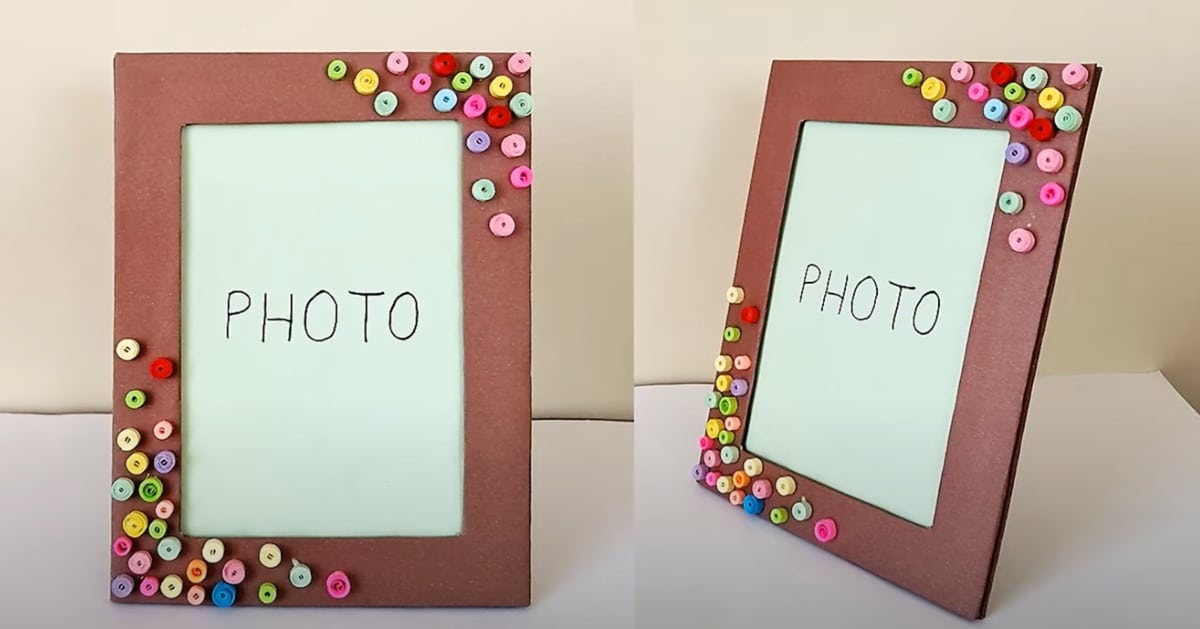 How To Make A Photo Frame Out Of Cardboard