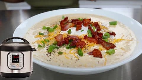 Instant Pot Loaded Cauliflower Soup | DIY Joy Projects and Crafts Ideas