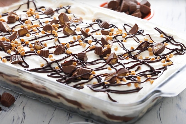 Peanut Butter Lasagna Dessert Recipe - Peanut Butter Recipes - oreos Recipe