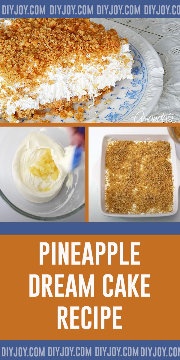 Pineapple Dream Cake Recipe - Vintage Fluff Cake Recipes - Retro Dessert Recipes