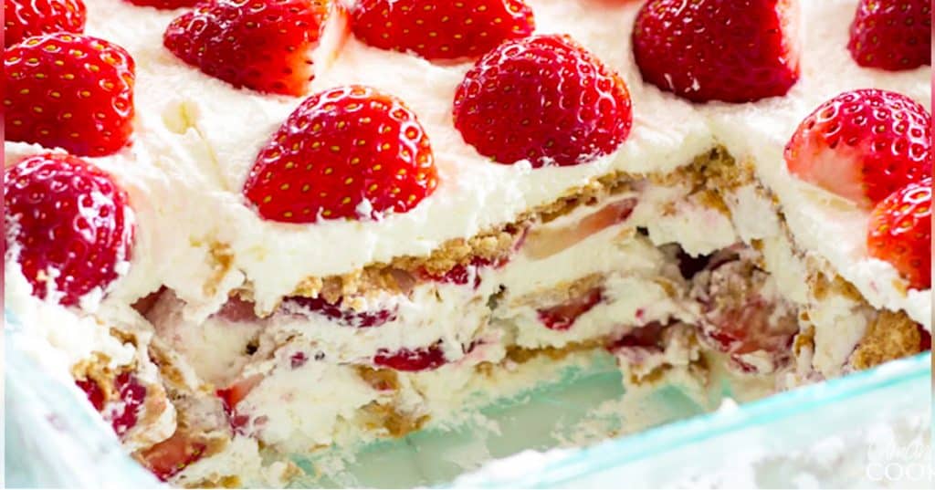Strawberry Icebox Cake Recipe - Strawberry Recipes- Cake Recipes