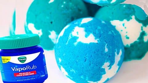 DIY Sinus Clearing Bath Bombs Using Vicks VapoRub | DIY Joy Projects and Crafts Ideas