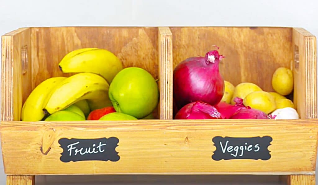 How To Make A Plywood Produce Bin - Easy Storage Bin Plan - Wooden Storage Bin