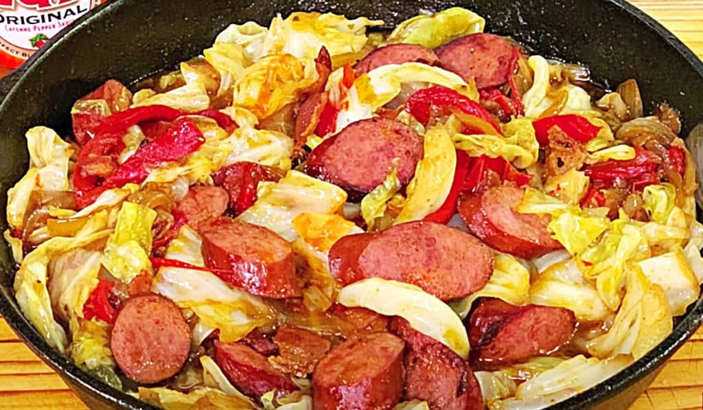 Southern Fried Cabbage And Sausage Recipe - How To Make Fried Cabbage - Fried Cabbage Recipe