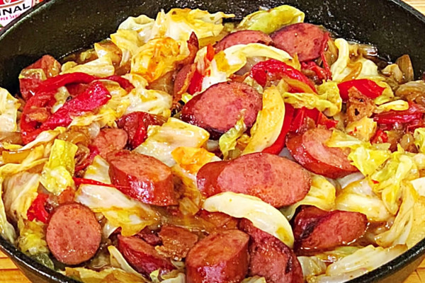 Southern Fried Cabbage And Sausage Recipe - How To Make Fried Cabbage - Fried Cabbage Recipe