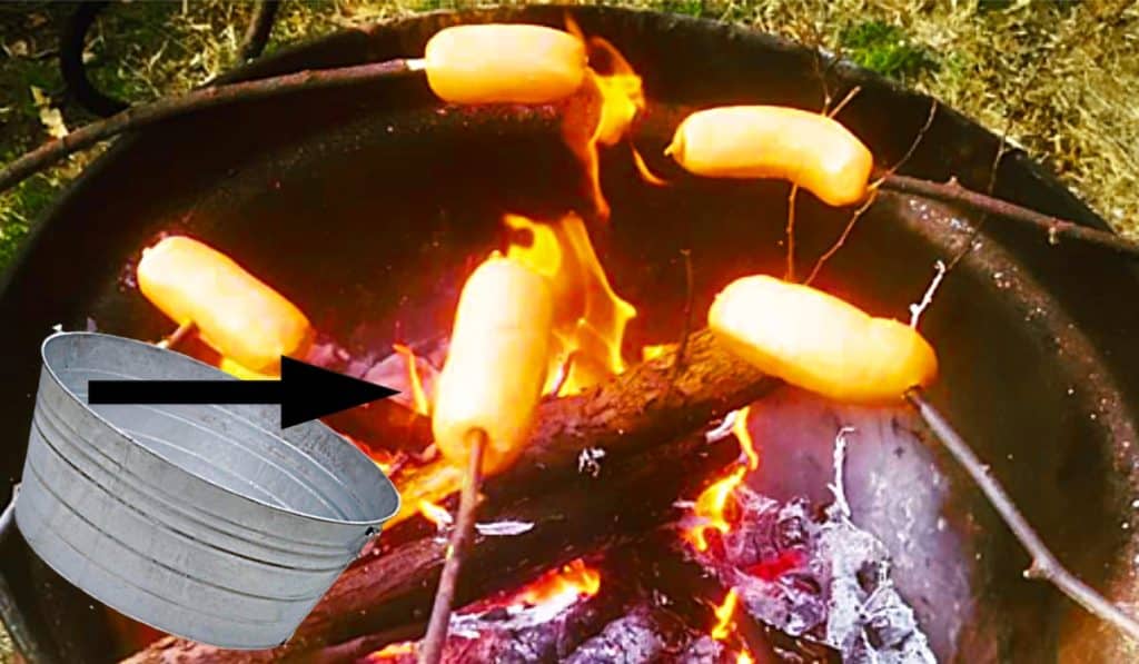 How To Make A Fire Pit - DIY Galvanized Bucket Fire Pit - Fire Pit From A Bucket