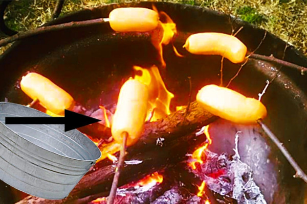How To Make A Fire Pit - DIY Galvanized Bucket Fire Pit - Fire Pit From A Bucket