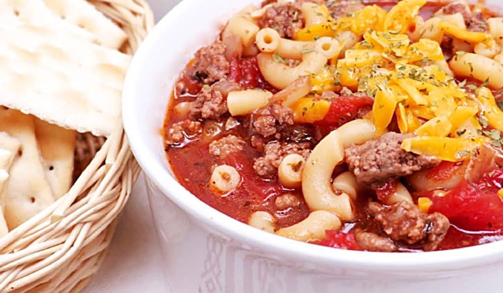 Poor Mans Macaroni Soup Recipe - How To Make Cheap Soup - Macaroni Soup Recipe