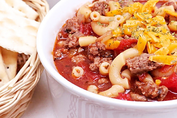 Poor Mans Macaroni Soup Recipe - How To Make Cheap Soup - Macaroni Soup Recipe