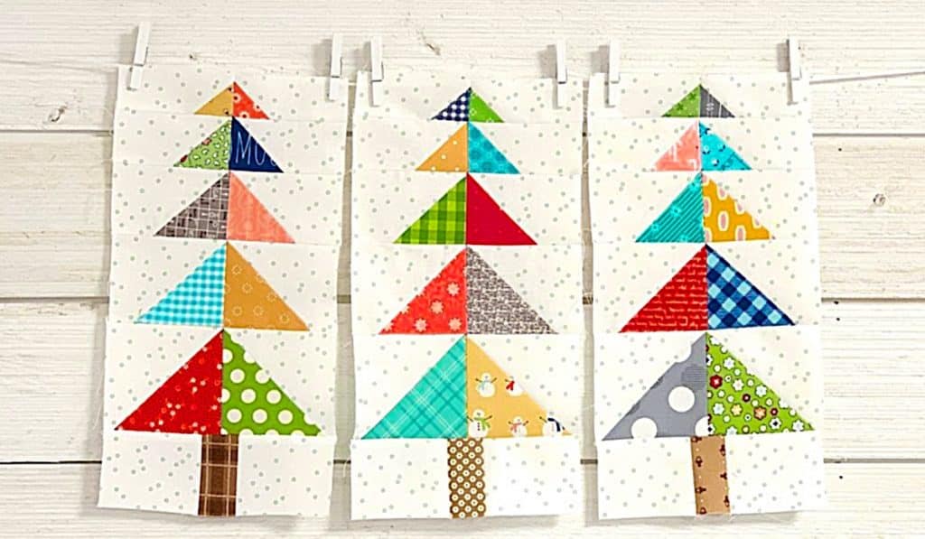 How To Make Tall Pine Quilt Blocks - Easy Quilt Block Pattern - Free Quilt Pattern