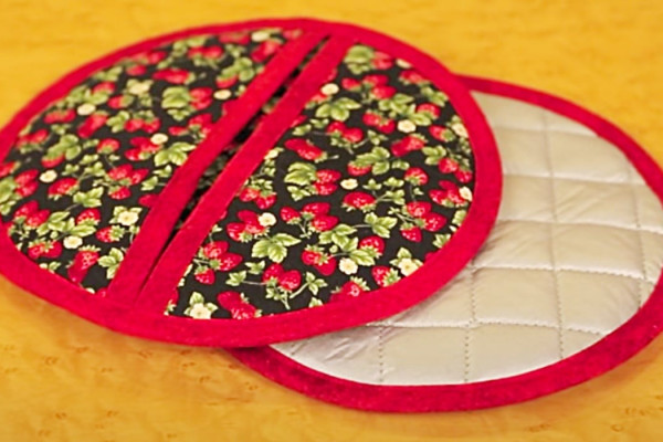 How To make A Round Potholder - Easy Sewing Ideas - Sew An Easy Pot Holder