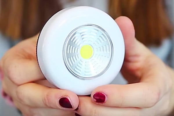 Dollar Tree Push Light Hacks - How To Use Push Lights _ Easy Ways To Use Push Lights