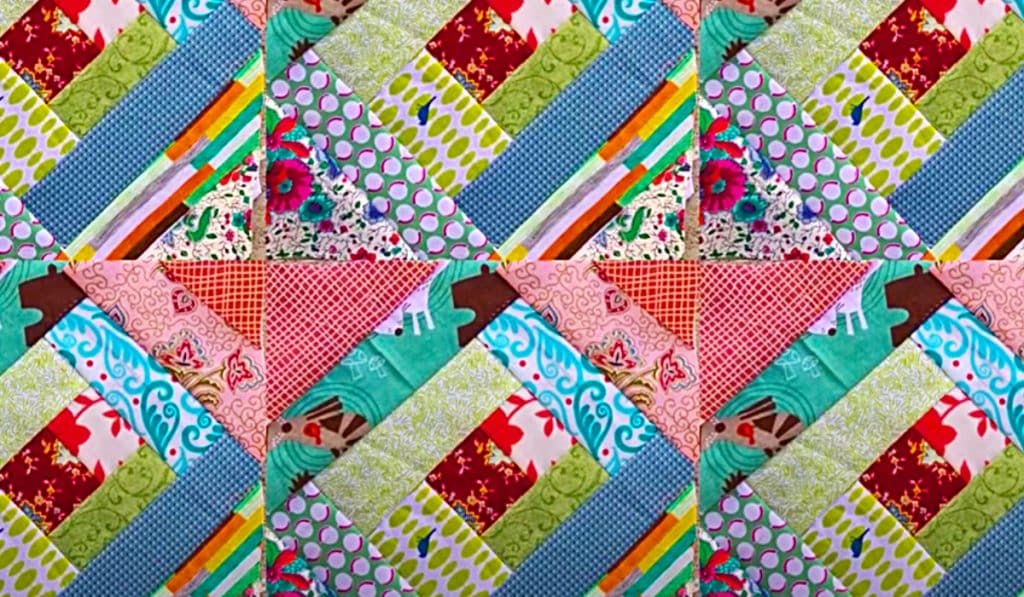 How To Make A Quick Scrappy Quilt Block - Easy Quilt Block Pattern - Easy Quilting Ideas