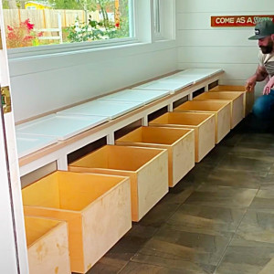 How To Make A Wooden Storage Bench - DIY Joy