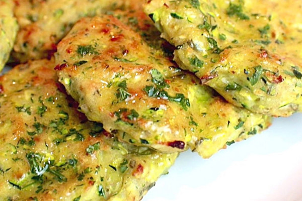 How To Make No Fry Zucchini Fritters - Oven Baked Zucchini Fritters - Easy Fritter Recipe