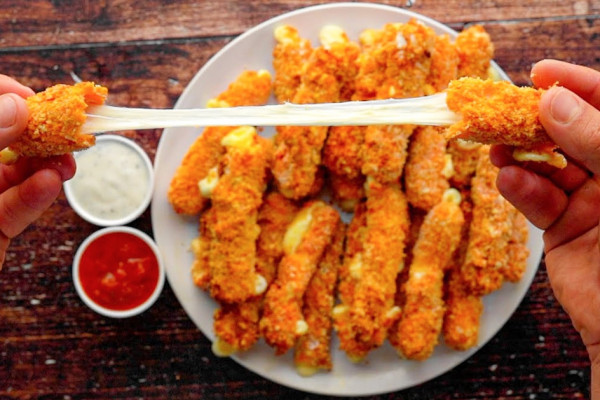 Air Fryer Mozzarella Sticks Recipe - Air Fryer Recipes - Mozzarella Sticks Recipe