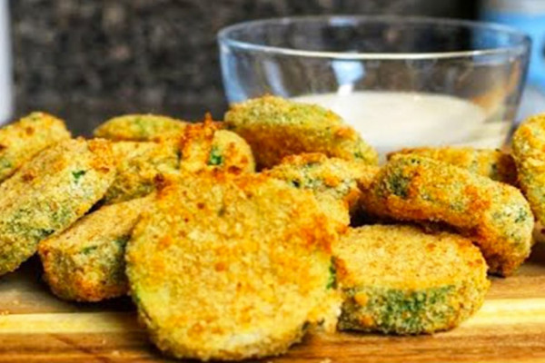 Air Fryer Zucchini Chips - Air Fryer Recipe - Nuwave Brio 10 Quart Air Fryer - Low Carb Snack Recipes