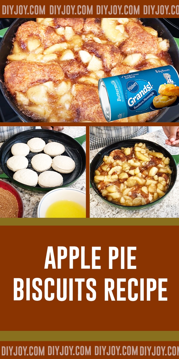 Easy Canned Biscuit Recipes - Apple Pie Biscuits made With Pillsbury grands- Quick breakfast Ideas #breakfast #pillsbury #breakfastrecipes