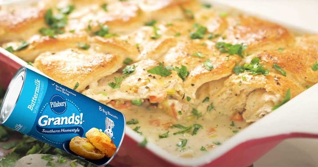 Buttermilk Biscuit Chicken Pot Pie Recipe - Chicken Pot Pie Recipes - Canned Biscuit Recipes