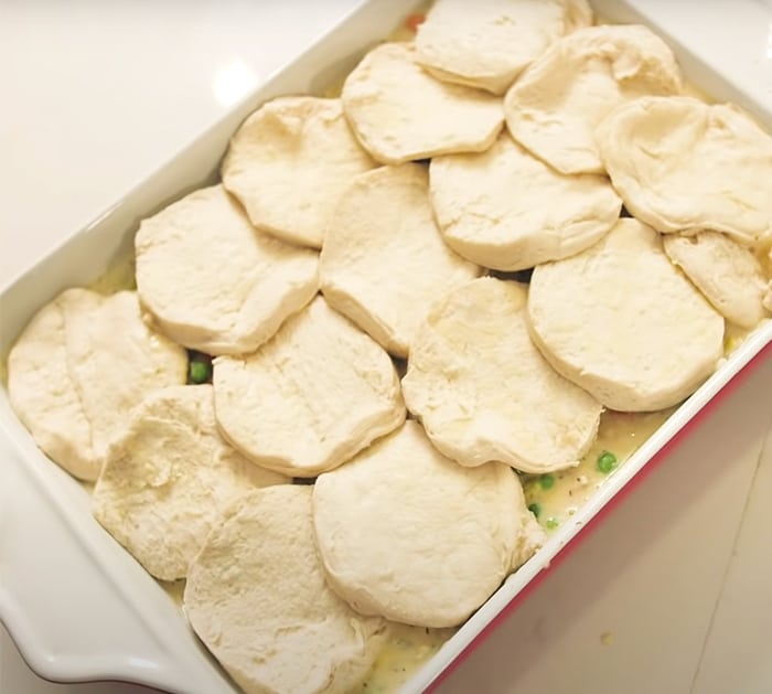 Easy Homemade Buttermilk Biscuit Chicken Pot Pie - Homemade Pot Pie - Winter Meals