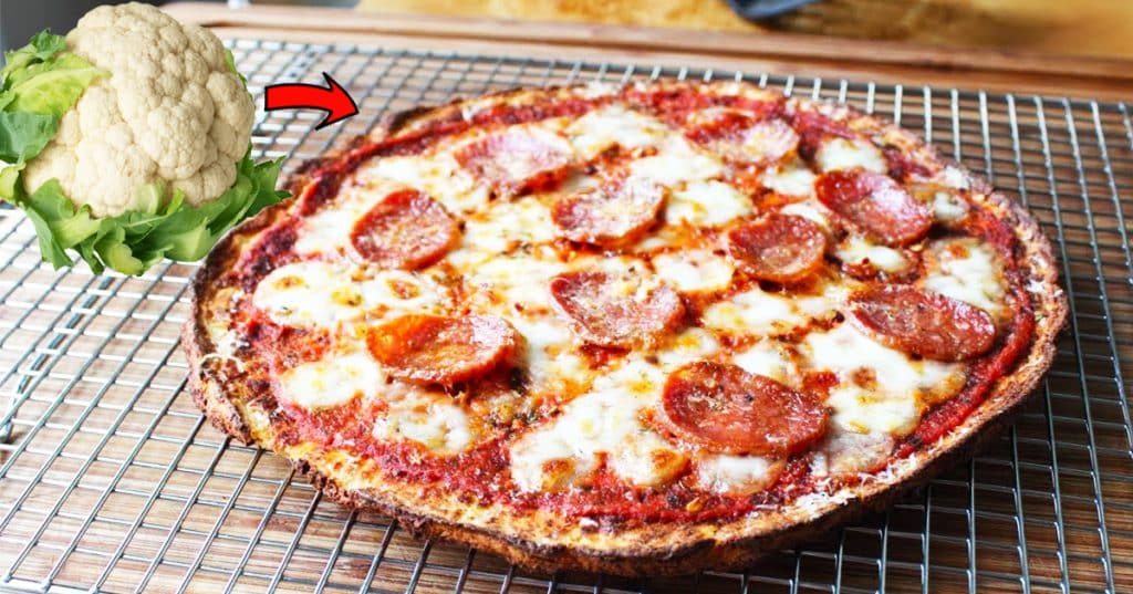 Cauliflower Pizza Crust Recipe - Cauliflower Recipes - Cauliflower Crust Recipe