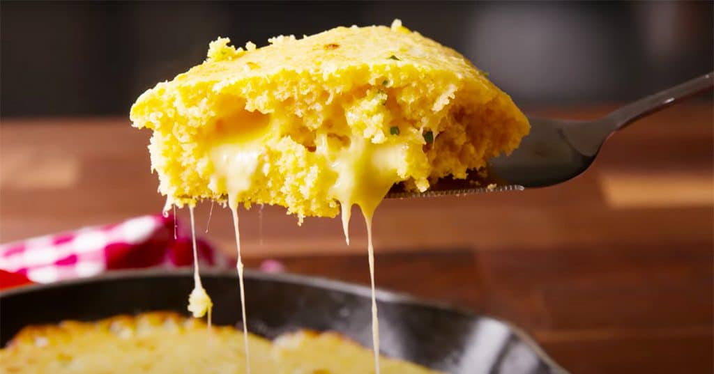 Cheese Stuffed Cornbread Recipe - Cornbread Recipes - Cheesy Recipes