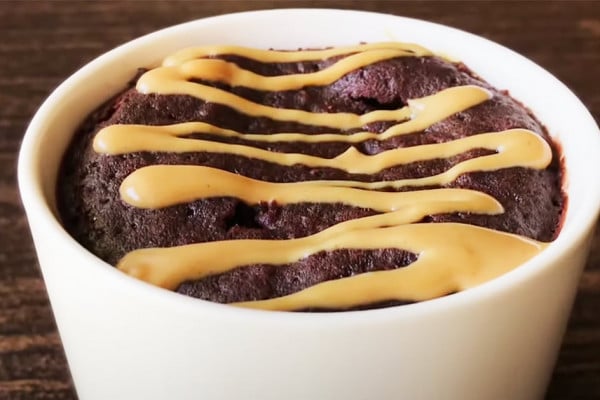 Chocolate Peanut Butter Mug Cake Recipe - Mug Cake Recipes - Peanut butter Recipes