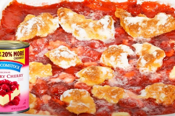 Crescent Roll Cherry Cheesecake Cobbler Recipe - Cheesecake Recipes - Cobbler Recipes