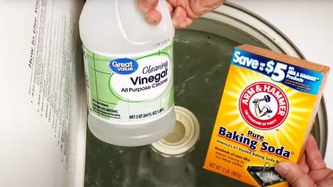How To Clean A Smelly Washing Machine With Vinegar And Baking Soda | DIY Joy Projects and Crafts Ideas