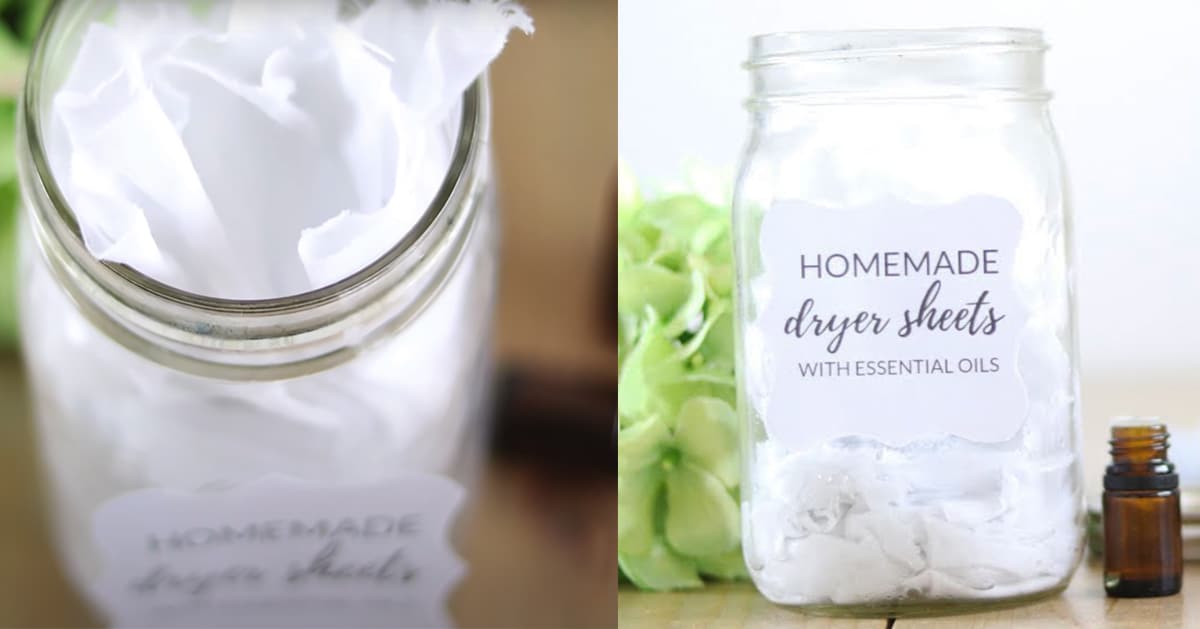 How To Make Natural Dryer Sheets | DIY Joy Projects and Crafts Ideas